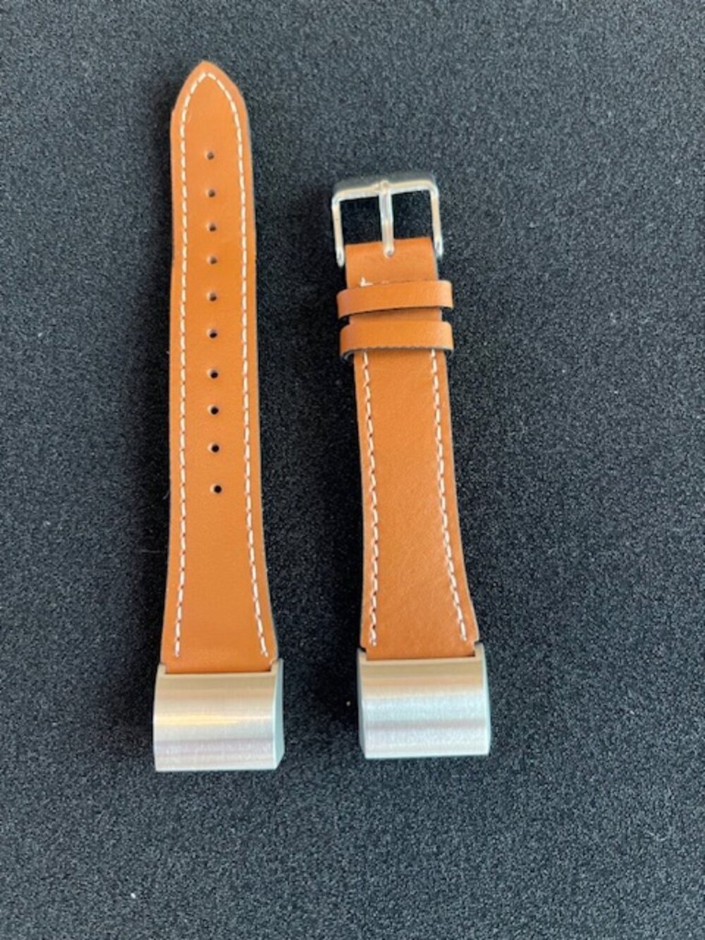 FITBIT | Tan/Light Brown Replacement Leather band Adjustable - NEW